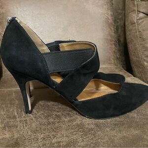 Corso Como Black Suede Heels